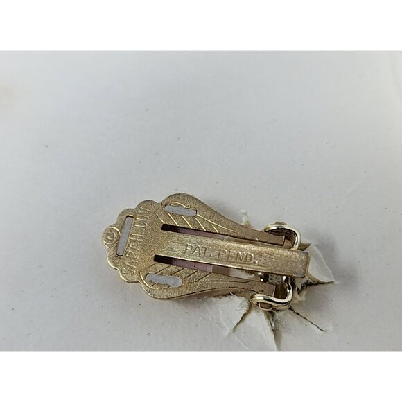 Sarah Coventry Leaf Brooch/Earrings‎ Gold Tone Vintage Jewelry Collection Boxed - Picture 11 of 11